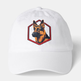 Beautiful German Shepard In A Six Sided Frame Hat