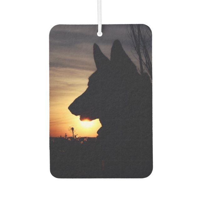 Beautiful German Shepherd Car Air Freshener (Front)