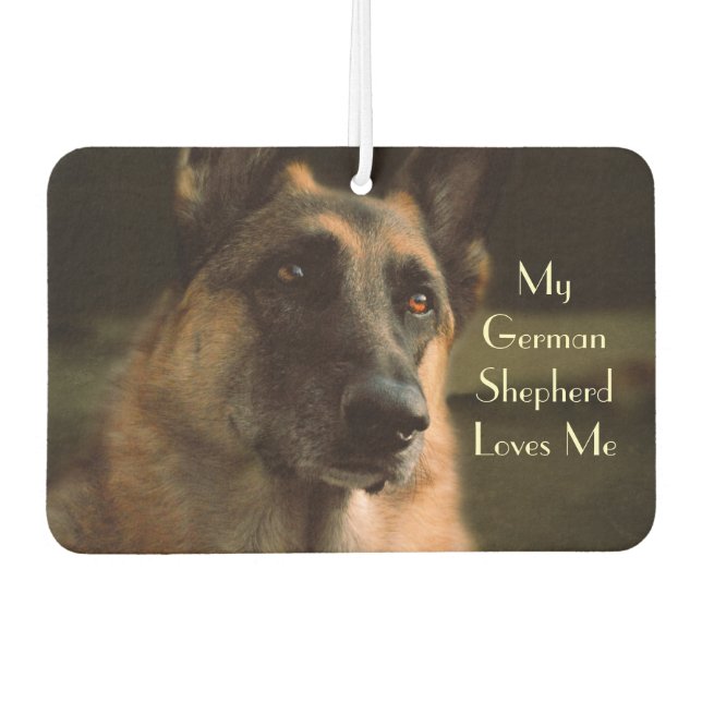Beautiful German Shepherd Car Air Freshener (Front)