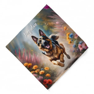 Beautiful German Shepherd Dog Bandana