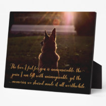 Beautiful German Shepherd Pet Memorial Plaque Beautiful German Shepherd Pet Memorial Plaque