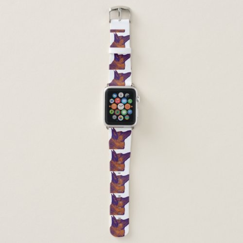 Beautiful German Shepherd Portrait Apple Watch Band