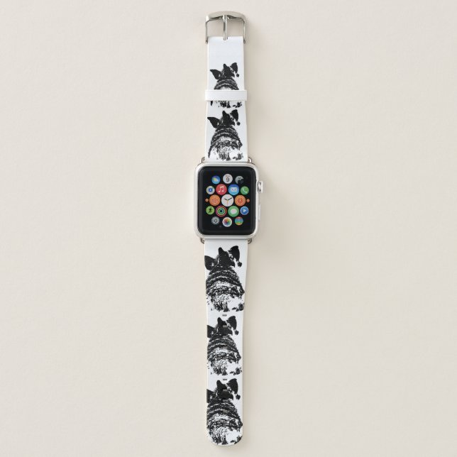 Beautiful German Shepherd Portrait Apple Watch Band (Front)