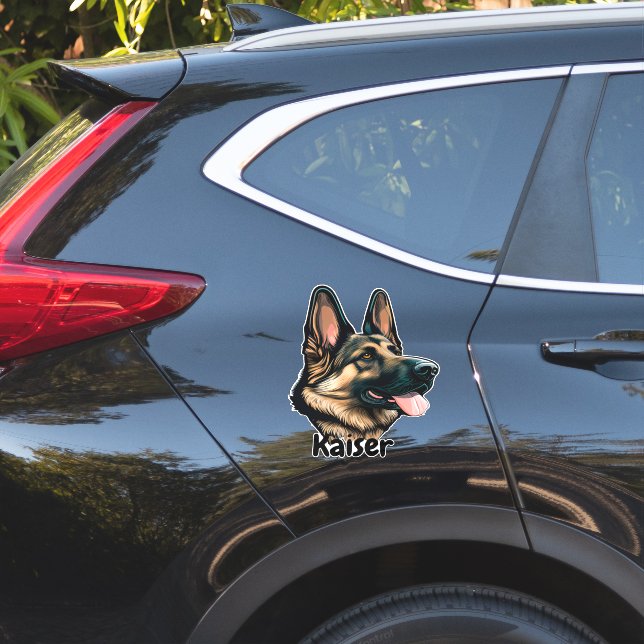 Beautiful German Shepherd Sticker (Car Side)
