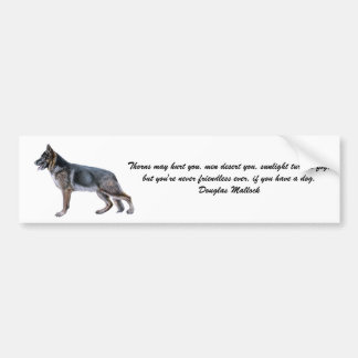 Beautiful German Shepherd Sticker with Poem