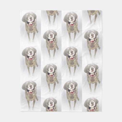 Beautiful German Shorthaired Pointer Winter Fleece Blanket Zazzle