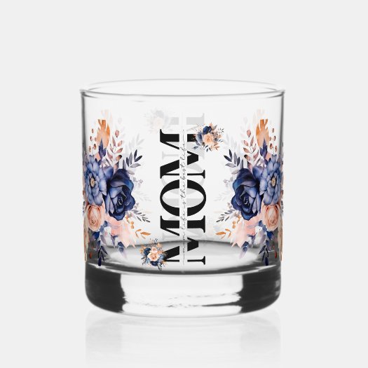 Beautiful Gift For Mom Watercolor Blue Pink Floral