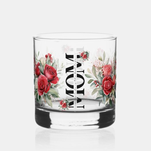 Beautiful Gift For Mom Watercolor Red Roses Floral
