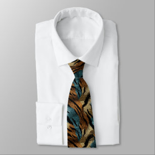 Beautiful Gifts For Men Tiger Skin Neck Tie