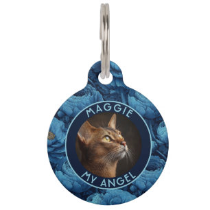 Beautiful Gifts For Pet Owner Ranunculus Floral ID Tag
