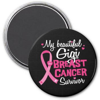 Beautiful Gigi Great Grandma Breast Cancer Magnet by ne1512BLVD at Zazzle