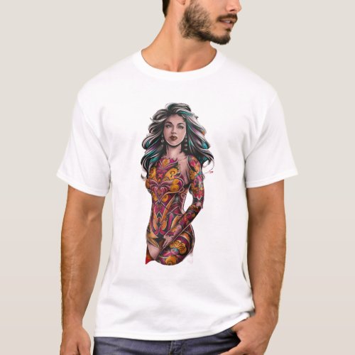 Beautiful Girl Design Collection Discover Stunning T_Shirt