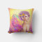 Beautiful girl fairy butterfly at pink and purple