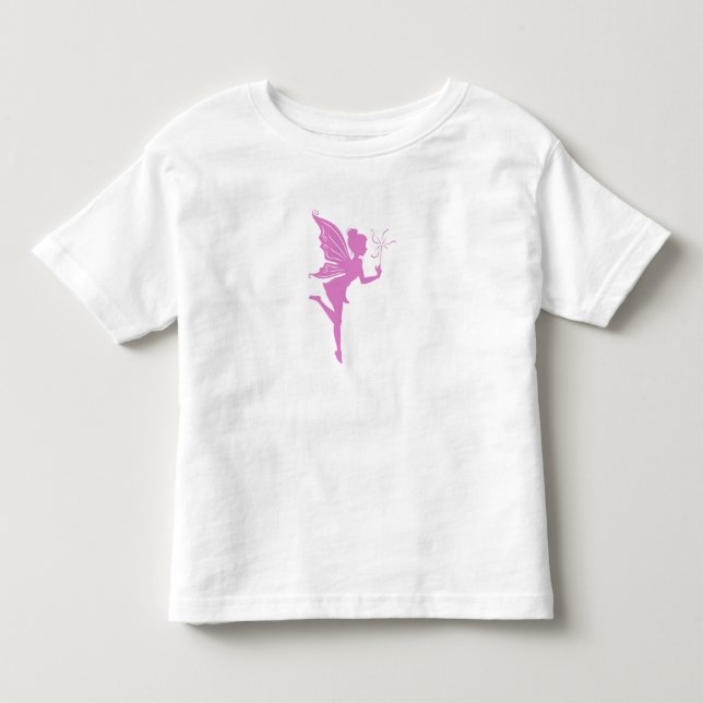 Beautiful girl fairy silhouette toddler t-shirt (Front)