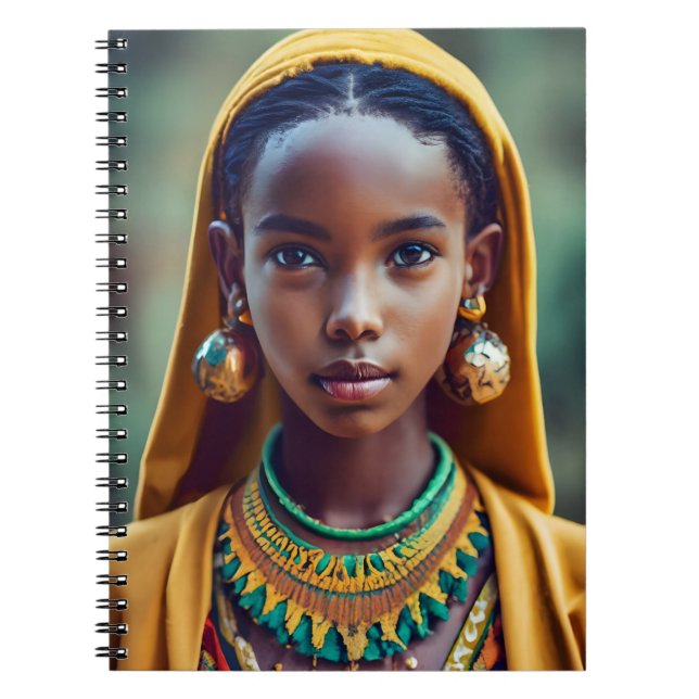 beautiful girl from Central African ethnicity, Her Notebook (Front)