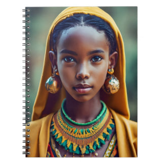 beautiful girl from Central African ethnicity,  Notebook