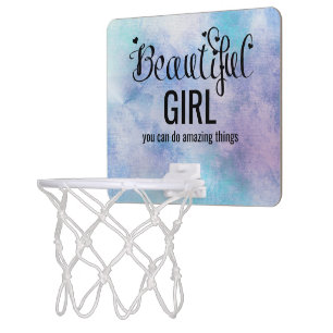 Beautiful Girl Inspirational Mini Basketball Hoop