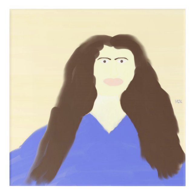 beautiful girl painting art (Front)