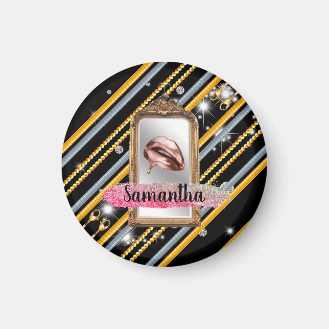 Beautiful Girly Gift Elegant Chic Custom Magnet (Front)