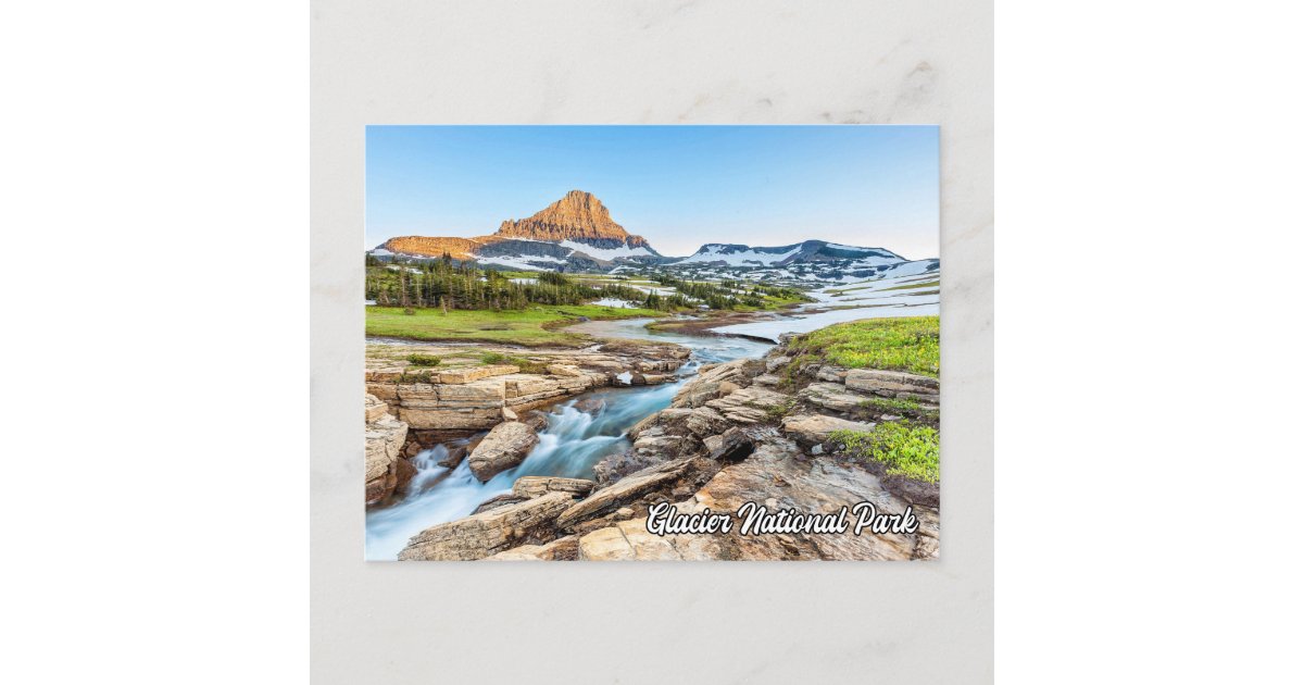Beautiful Glacier National Park, Montana Postcard | Zazzle