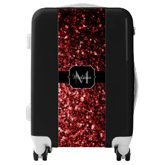 glitter carry on luggage