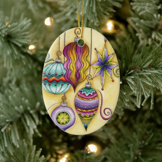 Beautiful Glass Colorful Christmas Ornaments (Tree)