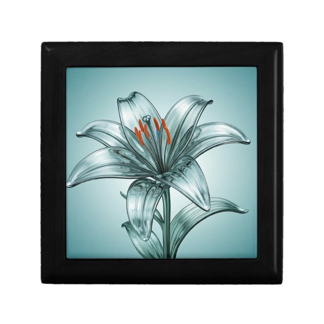 Beautiful Glass Lily  Gift Box (Front)