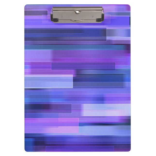 Beautiful Glitter Squares Rainbow Abstract Clipboard (Front)