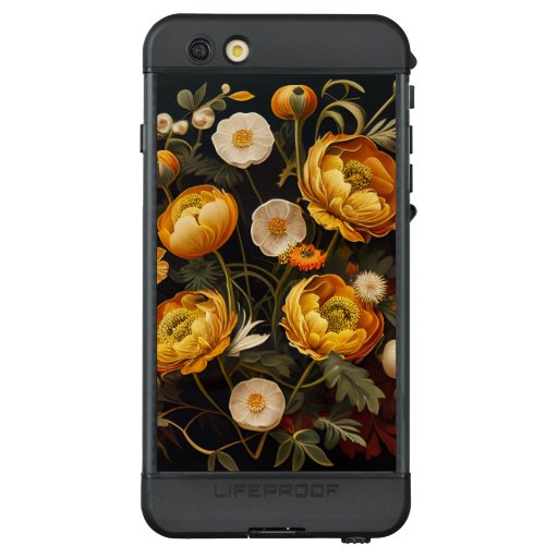 Beautiful Globeflowers Floral Pattern LifeProof NÜÜD iPhone 6s Plus Case
