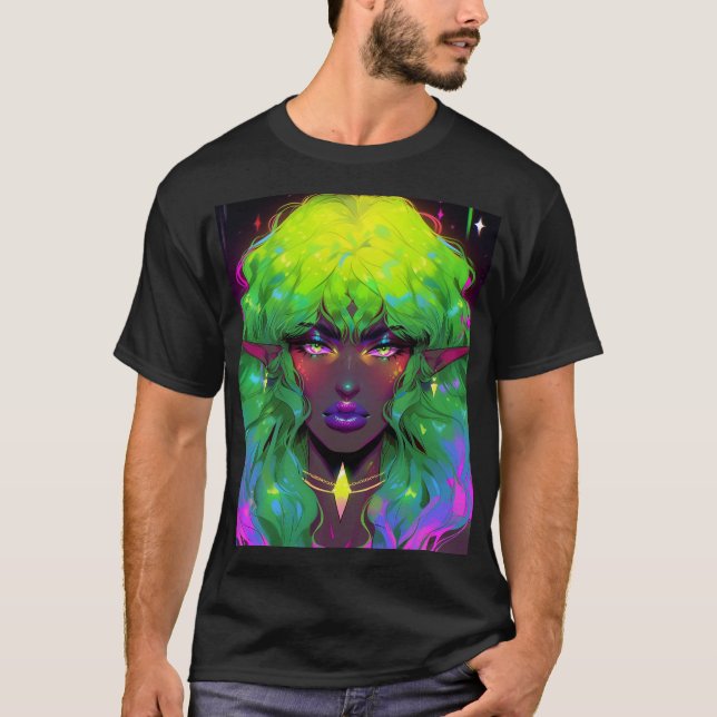 Beautiful Glorious Elven Queen T-Shirt (Front)