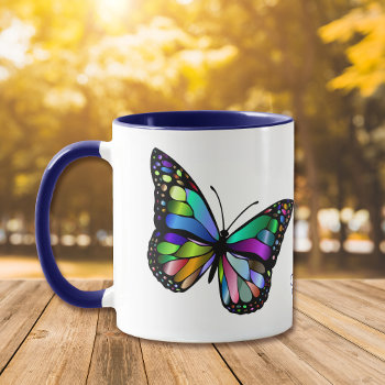 Beautiful Glowing Butterfly Art Mug by Westerngirl2 at Zazzle