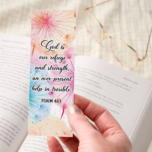 Beautiful God's Protection Bible Verse Bookmark (Hand)