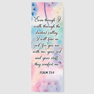 Beautiful God's Protection Bible Verse Bookmark
