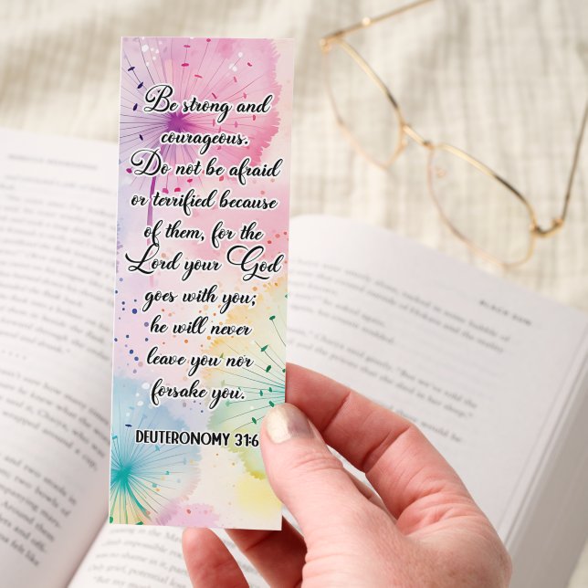 Beautiful God's Protection Bible Verse Bookmark (Hand)