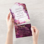 Beautiful Gold and Purple wedding All In One Invitation