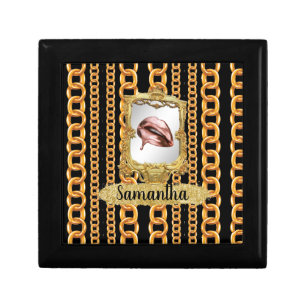 Beautiful Gold Elegant Chic Custom Gift Box
