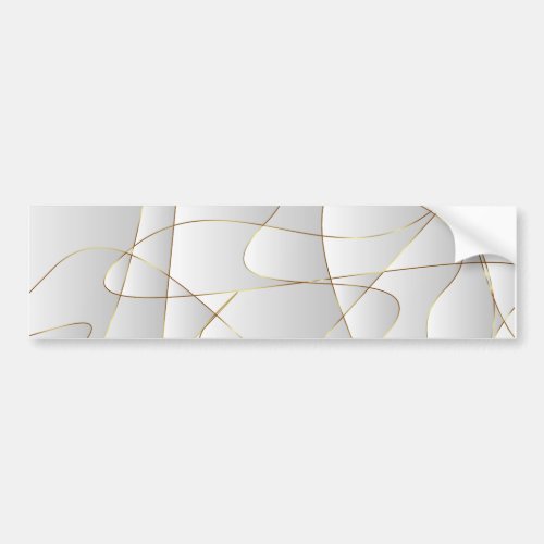 Beautiful gold lines bumper sticker