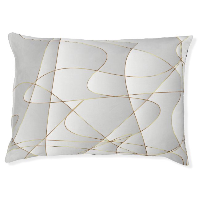 Beautiful gold lines pet bed (Front)