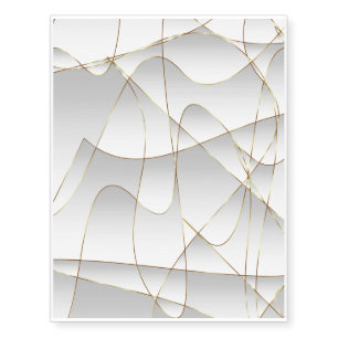 Beautiful gold lines temporary tattoos