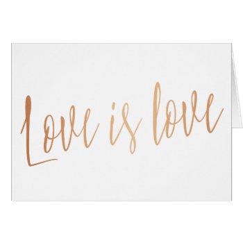Beautiful Gold Rose "love Is Love" Gay Wedding by LitleStarPaper at Zazzle