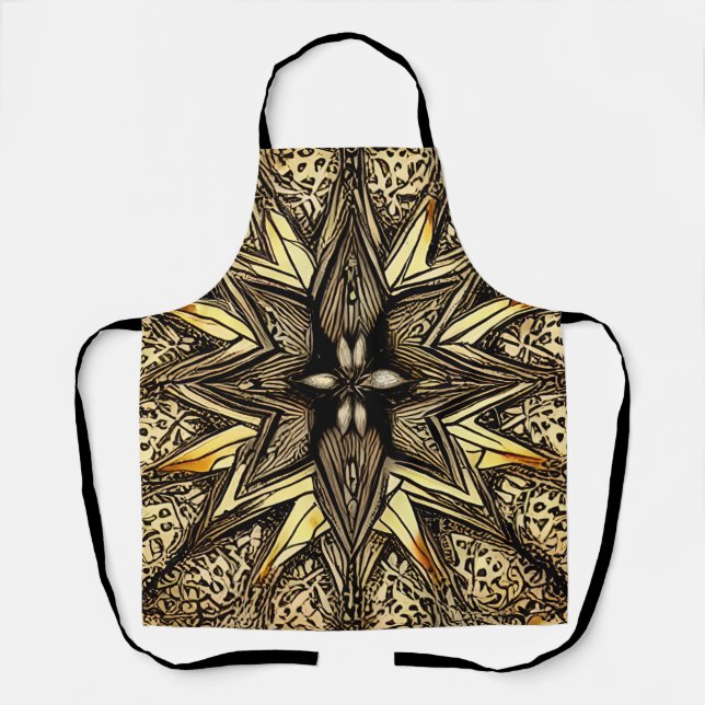 Beautiful Gold Star Apron (Front)