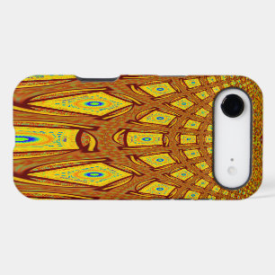 Beautiful Golden Brown African Tribal Print vector iPhone 17 Air Case