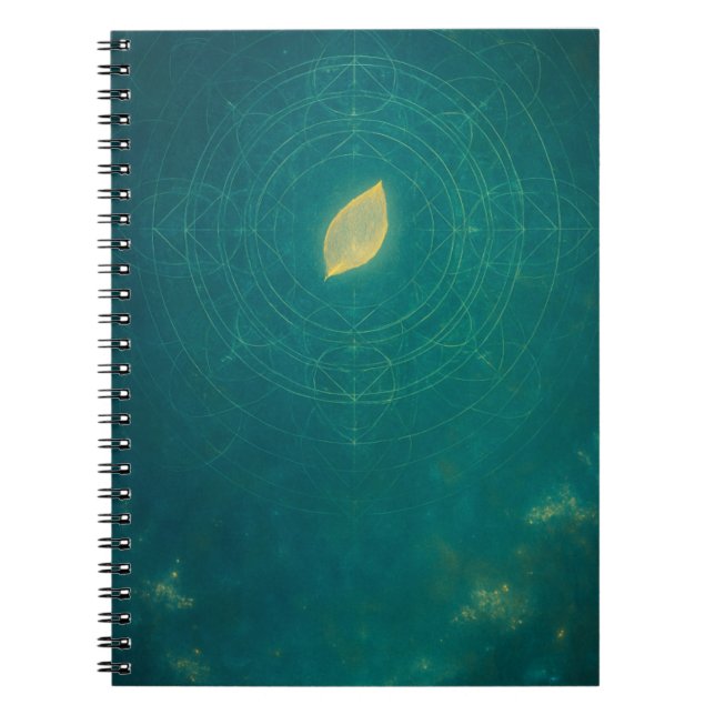 Beautiful Golden Leaf Notebook (Front)