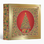 Beautiful Golden Look Christmas Tree Binder