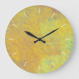 Beautiful Golden Marbled Paper Design Clock