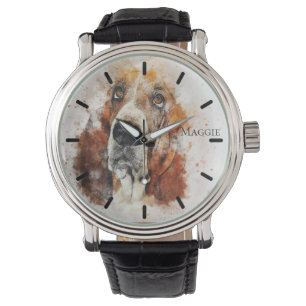 Beautiful Golden Retriever Custom Personalized Watch
