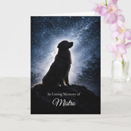 Beautiful Golden Retriever Sympathy Condolences Card