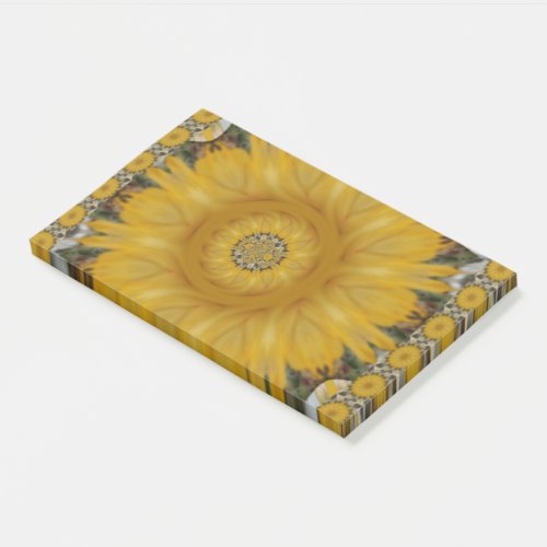 Beautiful Golden Sun Flower Bright Design Post_it Notes