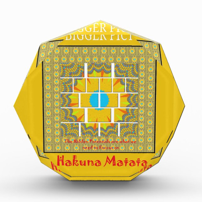 Beautiful golden yellow amazing graphic design   award (Front)