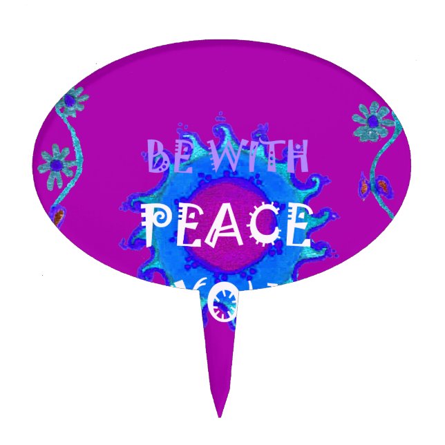 Beautiful golden yellow amazing graphic design   cake topper (Front)